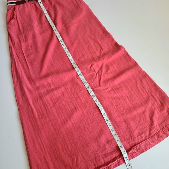 Splendid soft red maxi skirt with belt. Fits bigger. - Picture 6 of 9